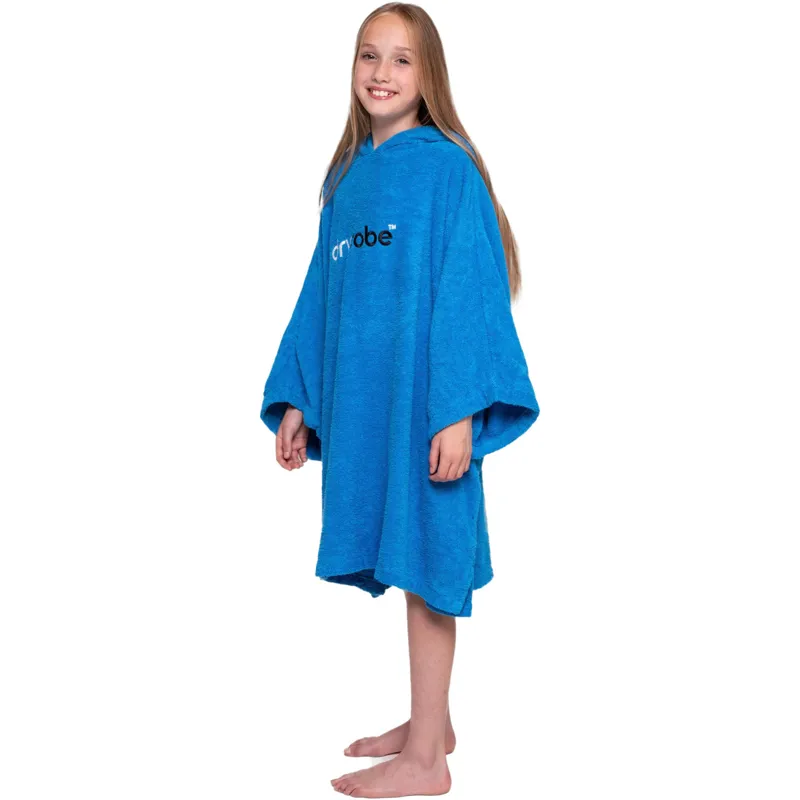 Dryrobe Kids Organic Cotton Towel Robe V3 Small 10-13 Years Cobalt Blue-2